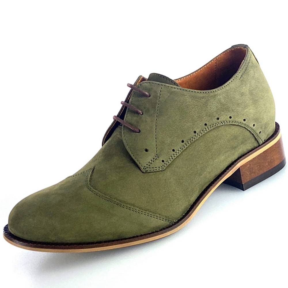 Schuhe Mit Erhöhung Für Männer VERDE + 7CM